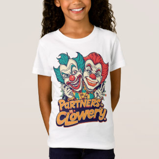 Partners in Clowery (Funny Clown Pun) T-Shirt