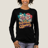Partners in Clowery (Funny Clown Pun) Tri-Blend Shirt (Vorderseite)