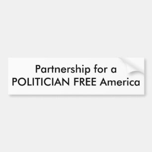 Partnerschaft für einen POLITIKER GEBEN Amerika Autoaufkleber