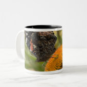 Partnerschaft, symbiotisch, helfend Schönheit, Zweifarbige Tasse (Vorderseite Links)