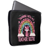 Partnerschaften mit meiner Lehrerin Bestie Rainbow Laptopschutzhülle (Vorne Rechts)