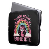 Partnerschaften mit meiner Lehrerin Bestie Rainbow Laptopschutzhülle (Vorderseite Links)