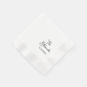 Partnerschaftspartei für Hochzeitstag Serviette (Ecke)