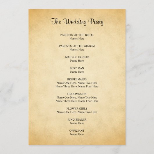 Partnerschaftsprogramm für das Muster eines Muster Programm (Rückseite)