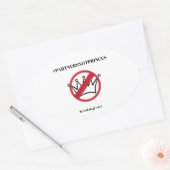 #PartnersNotPrinces Carterhaugh School Ovaler Aufkleber (Umschlag)