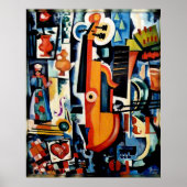 Parto de Viola Bom Menage, Cubism, Poster (Vorne)