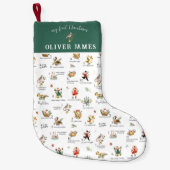 Partridge 12 Days | Mein erstes Weihnachten Kleiner Weihnachtsstrumpf (Vorderseite)