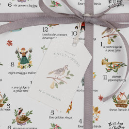Partridge | 12 Weihnachtsfeiertag Geschenkanhänger