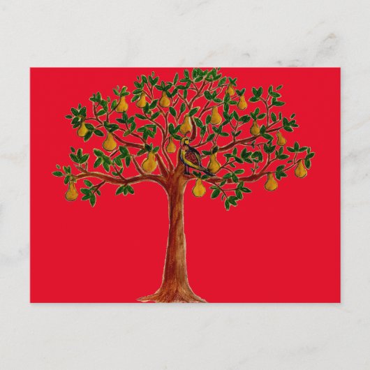 Partridge 2 in einem Pear Tree Postkarten (Vorderseite)