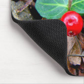 Partridge Berry Wildblume Mousepad (Ecke)