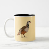 Partridge Bird Zweifarbige Tasse (Links)