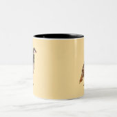 Partridge Bird Zweifarbige Tasse (Mittel)
