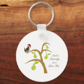 Partridge + Birnenbaum Schlüsselanhänger (Vorderseite)