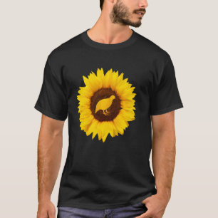 Partridge für Frauen Bird-Quail Sonnenblume Lover T-Shirt