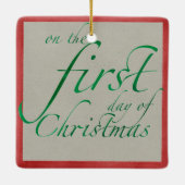 Partridge im Birnbaum Keramikornament (Rückseite)