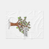 Partridge In A Pear Tree, Christmas Carol Singing Fleecedecke (Vorderseite (Horizontal))