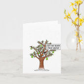 Partridge In A Pear Tree, Christmas Carol Singing Karte (Gelbe Blume)