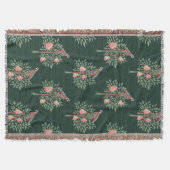 Partridge in a pear tree Christmas Carole on green Decke (Vorderseite)