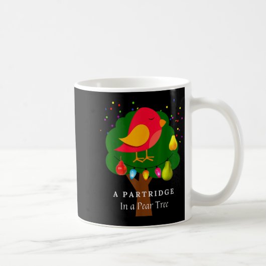 Partridge In A Pear Tree Twelve Days Of Christmas Kaffeetasse (Rechts)