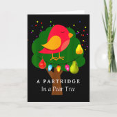 Partridge In A Pear Tree Twelve Days Of Christmas  Karte (Vorderseite)