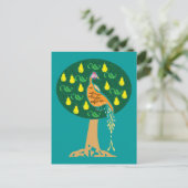 Partridge in Birnbaum-Weihnachten Postkarte (Stehend Vorderseite)