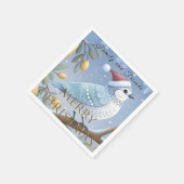 Partridge in einem Birnbaumpapier Napkin Serviette (Ecke)