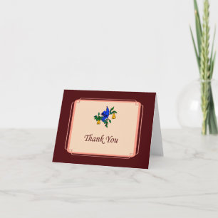 Partridge in einem Birnenbaum Danke Karte