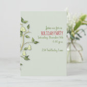 Partridge in einem Birnenbaum Einladung (Stehend Vorderseite)