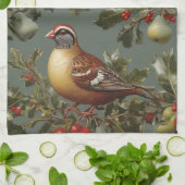 Partridge in einem Birnenbaum Geschirrtuch (Gefaltet)