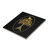 Partridge in einem Birnenbaum Gold Fliese (Seite)