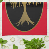 Partridge in einem Birnenbaum Gold Handtuch (Gefaltet)