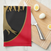 Partridge in einem Birnenbaum Gold Handtuch (Viertel Falte)