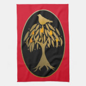 Partridge in einem Birnenbaum Gold Handtuch (Vertikal)