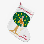 Partridge in einem Birnenbaum Großer Weihnachtsstrumpf (Vorderansicht (hängend))