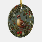 Partridge in einem Birnenbaum Keramik Ornament (Rechts)