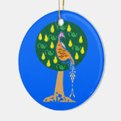 Partridge in einem Birnenbaum Keramikornament (Links)