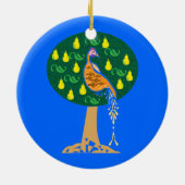 Partridge in einem Birnenbaum Keramikornament (Hinten)