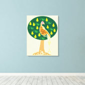 Partridge in einem Birnenbaum Leinwanddruck (Insitu (Holzboden))