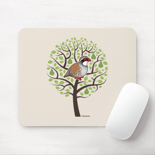 Partridge in einem Birnenbaum Mousepad (Mit Mouse)