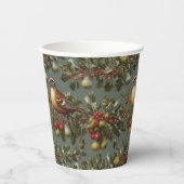 Partridge in einem Birnenbaum Pappbecher (Vorderseite)