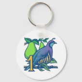 Partridge in einem Birnenbaum Schlüsselanhänger (Vorderseite)