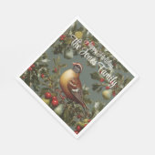 Partridge in einem Birnenbaum Serviette (Ecke)