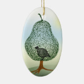 Partridge in einem Birnenbaum Weihnachten Keramik Ornament (Rechts)