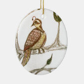 Partridge in einem grünen Birnenbaum Keramik Ornament (Rechts)