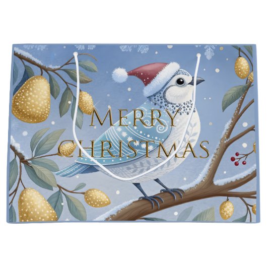 Partridge in einer Birnbaum-Geschenktasche Große Geschenktüte (Vorderseite)