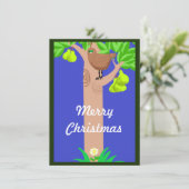 Partridge in einer Birnbaum Weihnachtskarte (Stehend Vorderseite)