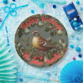 Partridge in einer Birne personalisieren Pappteller (Party)