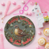 Partridge in einer Birne personalisieren Pappteller (Party)