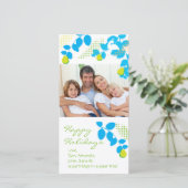 Partridge in einer Birnenbaum-Urlaubskarte Feiertagskarte (Stehend Vorderseite)