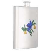 Partridge in einer Birnenbaumflasche Flachmann (Rechts)